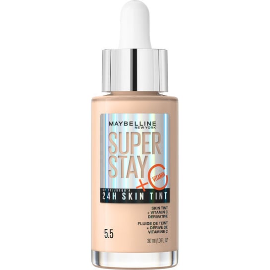 Maybelline, Super Stay 24h Skin Tint, Długotrwały Podkład Rozświetlający Z Witaminą C 5.5, 30ml Maybelline