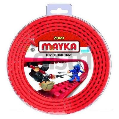 Mayka, Klockomania, klocki Taśma podwójna, 2 metry, czerwony Mayka