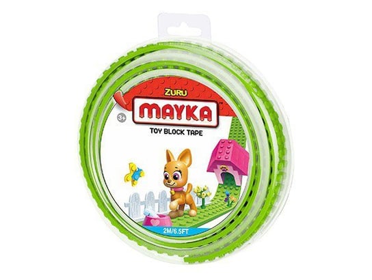 Mayka, Klockomania, klocki Taśma podwójna, 2 metry, zielony Mayka
