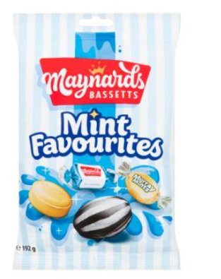 Maynards Bassetts- Mint Favourites Miętówki 192g Inna marka