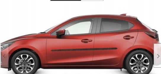 Mazda 2 - Listwy CZARNE Boczne Drzwi Martig