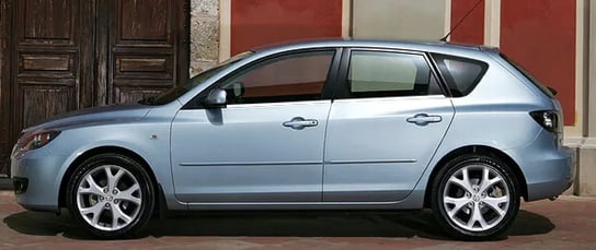 Mazda 3 I HB 03+ Listwy CHROM okienne BOCZNE DRZWI Martig
