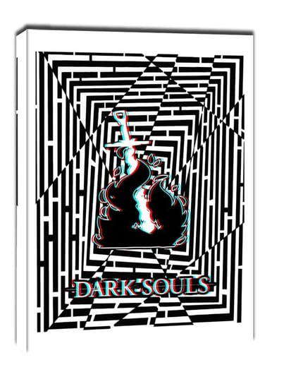 Maze Gaze Dark Souls - obraz na płótnie 40x50 cm Galeria Plakatu