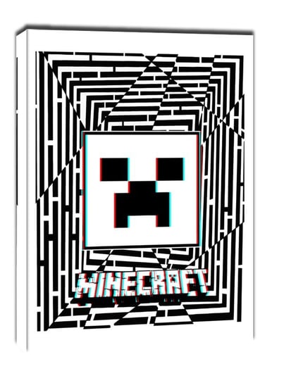 Maze Gaze Minecraft - obraz na płótnie 40x50 cm Galeria Plakatu