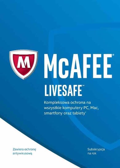 McAfee 2017 LiveSafe, 1 rok MCafee