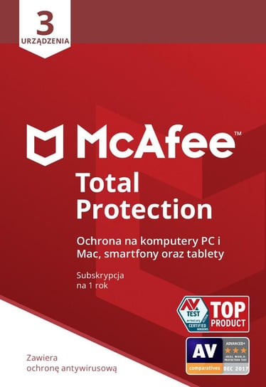 McAfee Total Protection - 3 urządzenia MCafee