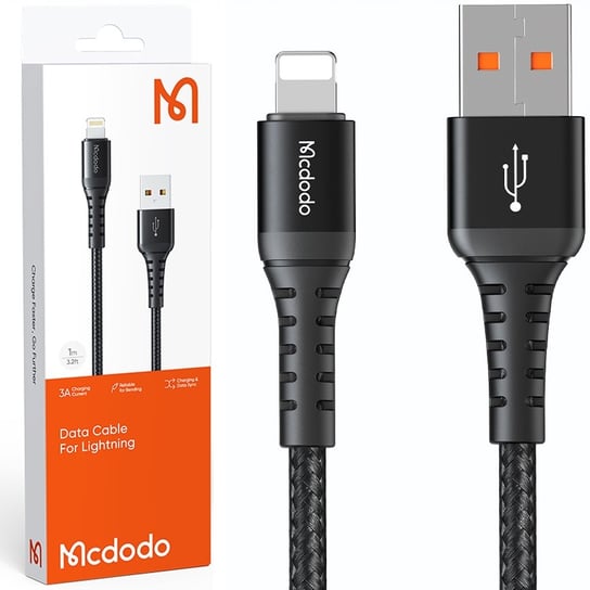 Mcdodo Szybki Wytrzymały Kabel Lightning Qc 4.0 3M Mcdodo