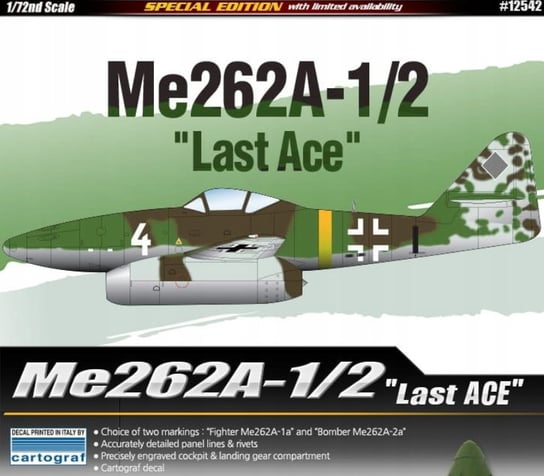 Me-262A-1/2 Last Ace, Academy 12542 Academy