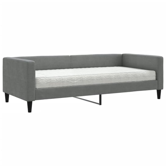 Mebel 2-w-1: Łóżko/Sofa, 213x100x68 cm, Ciemnoszar Zakito