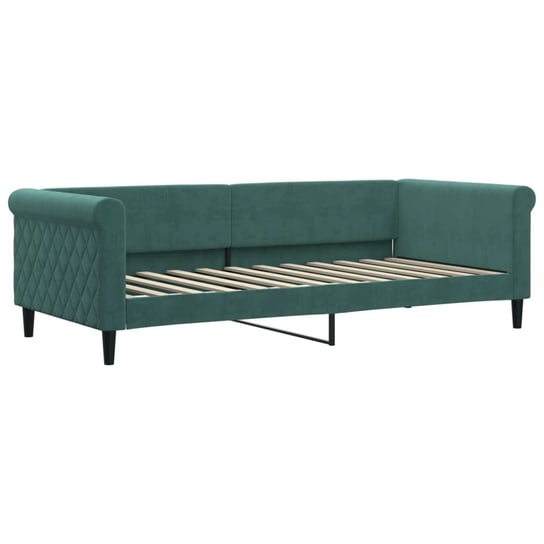 Mebel 2-w-1 - Łóżko/Sofa, 229x100x68 cm, Ciemnozie / AAALOE Inna marka