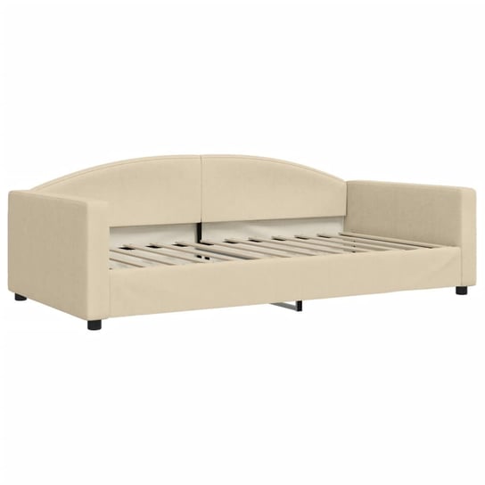 Mebel 2-w-1 - Sofa/Łóżko 223x110x75cm - Kremowy Inna marka