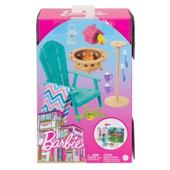 Meble i akcesoria Barbie Ognisko Mattel