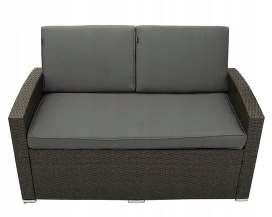 Meble ogrodowe rattanowe SOFA DELUXE 140 na 2 osoby CIEMNA Brązowa Just Relax