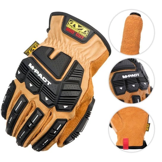 Mechanix Wear DuraHide® M-Pact® Driver F9-360 Handschoenen (groot, DuraHide® leer