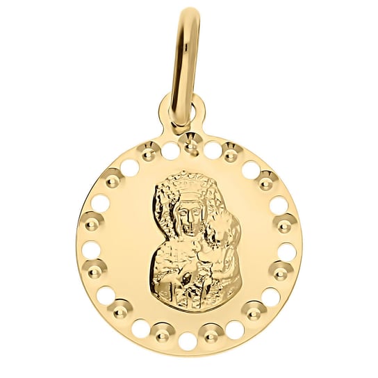 Medalik złoty Częstochowska w ażurowym kole CB M-1250 próba 585 Sezam