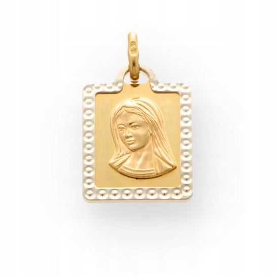 Medalik Złoty Kwadratowy Z Matką Boską - Pr.585 Inna marka
