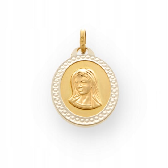 Medalik Złoty Owalny Z Matką Boską - Pr.585 Inna marka