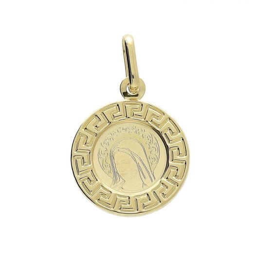 Medalik złoty z wizerunkiem Matki Boskiej Fatimskiej nr 204-AS38-40 próba 585 Sezam