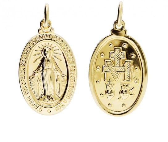 Medalik złoty z wizerunkiem Matki Boskiej Niepokalanej nr CB M-0926 próba 333 Sezam