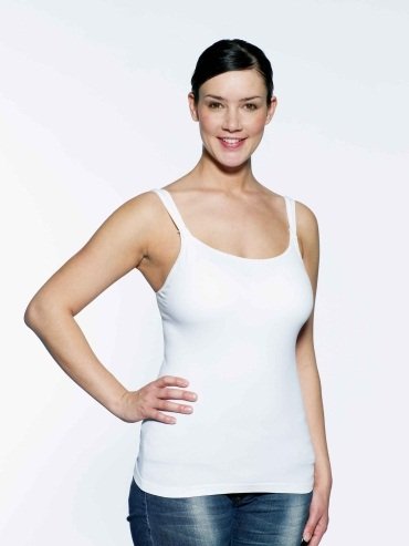 Medela, Koszulka dla kobiet w ciąży i karmiących piersią "Tank Top", rozmiar L, kolor biały Medela