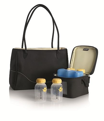 Medela, Torebka City Style z torbą termoizolacyjną i 4 butelkami, zestaw Medela
