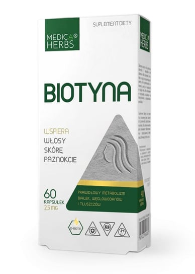Medica Herbs Biotyna 2,5 mg - Suplement diety, 60 kapsułek Medica Herbs