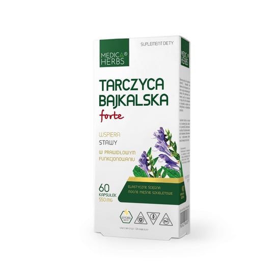 Medica Herbs Tarczyca Bajkalska Forte 550 mg - Suplement diety, 60 kaps. Medica Herbs