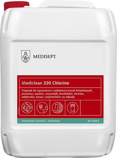 Mediclean 330 Chlorine Żel wybielający do łazienek i WC 5L Inny producent