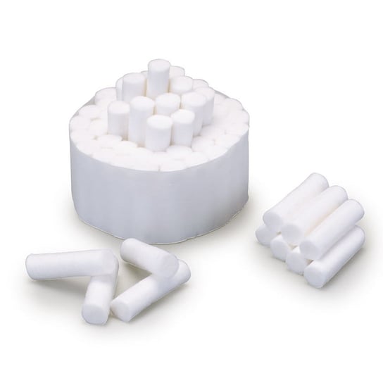 Medicom, Wałeczki stomatologiczne bawełniane niestrzępiące bielone bez chloru, 300 g Medicomp