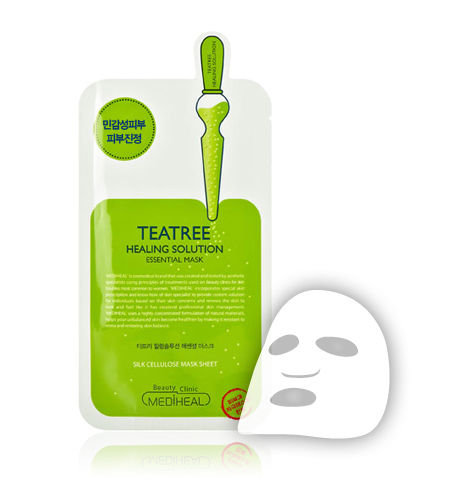Mediheal, Teatree Care Solution Essential Mask EX, esencjonalna maska kojąca do twarzy, 24 ml Mediheal