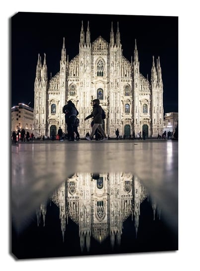 Mediolan, Katedra - obraz na płótnie 90x120 cm Galeria Plakatu