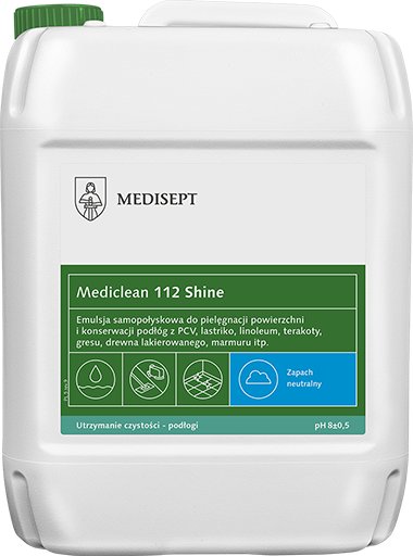 Medisept Mediclean 112 Shine - Emulsja Nabłyszczająca Do Podłóg Op. 5 L Medisept