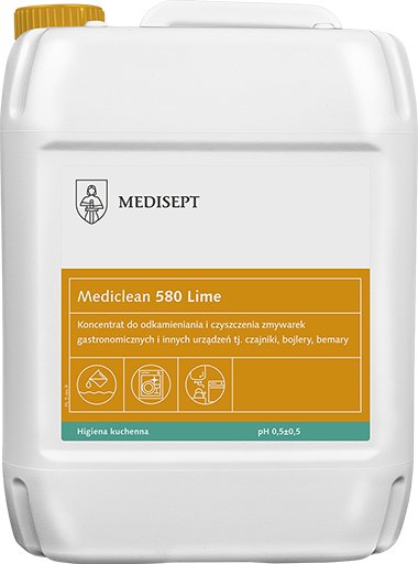 Medisept Mediclean 580 Lime - Odkamieniacz Do Zmywarek I Innych Urządzeń Gastronomicznych, Op. 5 L Medisept