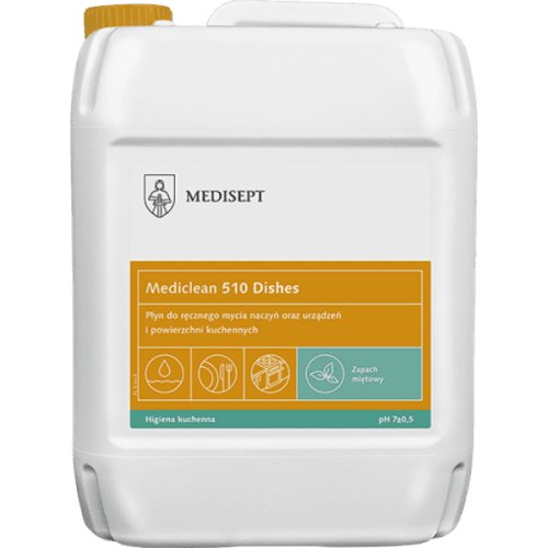 Medisept, Płyn do mycia naczyń, urządzeń i powierzchni kuchennych MS Mediclean 510 miętowy - 5 litrów Medisept