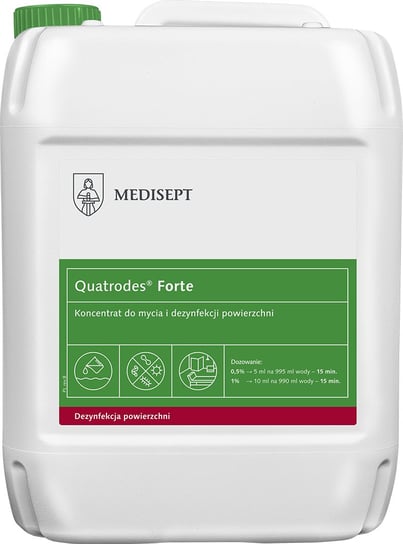 Medisept Quatrodes Forte - Koncentrat Do Mycia I Dezynfekcji Powierzchni Op. 5 L Medisept