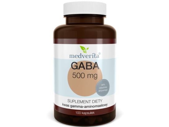 Medverita, Gaba, 500 mg,  Suplement diety, 100 kaps. Medverita