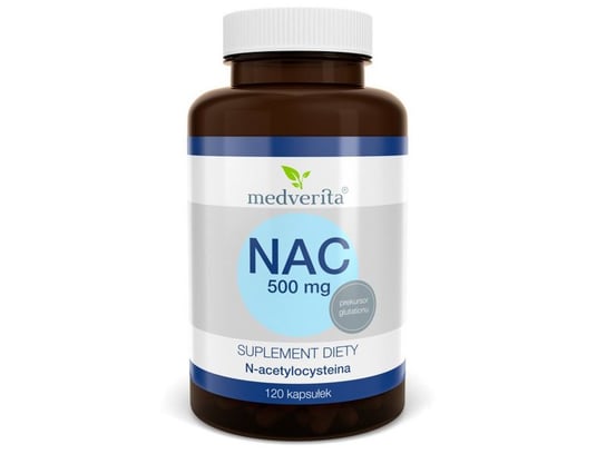 Medverita, NAC 500mg N-Acetylocysteina, Suplement diety, 60 kaps. Medverita