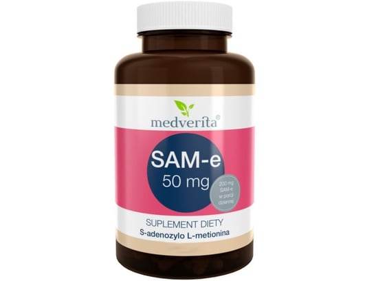 Medverita, Suplement aminokwasowy, SAM-e 50 mg, Suplement diety, 60 kaps. Medverita