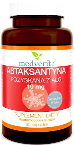 Medverita, Suplement diety, Astaksantyna 10 mg, 60 kaps Medverita