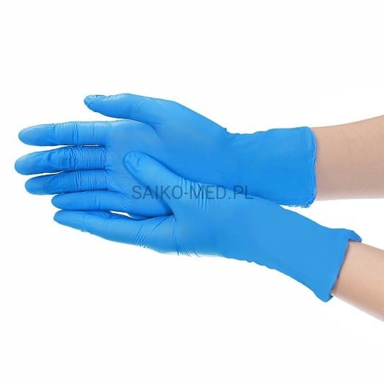 Medyczne rękawiczki nitrylowe bezpudrowe 100 szt Saiko-Med