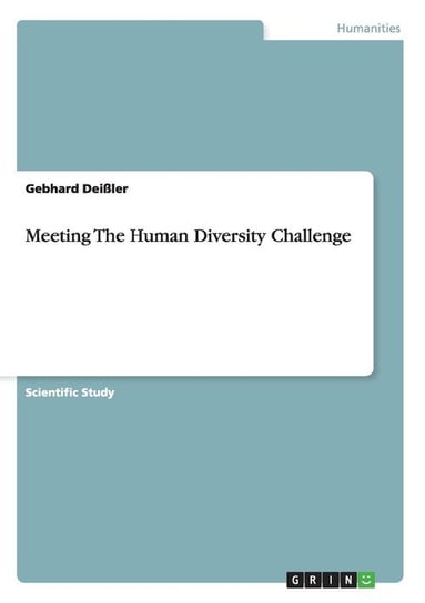 Meeting The Human Diversity Challenge Deißler Gebhard