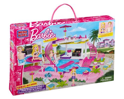 Mega Bloks, Barbie, Build 'n Style, klocki Basenowe przyjęcie Mega Bloks