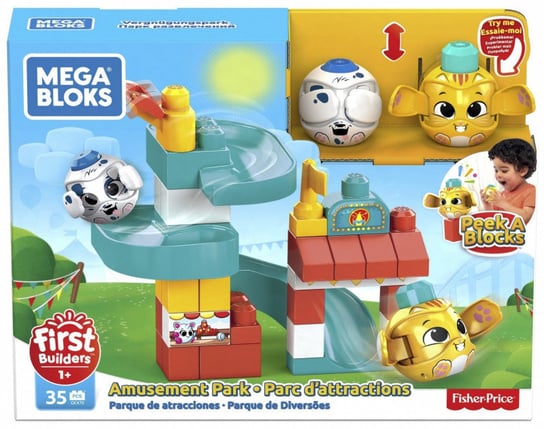 Mega Bloks, klocki A kuku Zjeżdżalnia Plac zabaw, zestaw Mega Bloks
