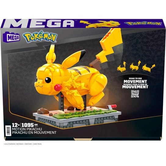 Mega Bloks, Klocki mega pokemon ruchomy Pikachu, 1095 elem. Mega Bloks