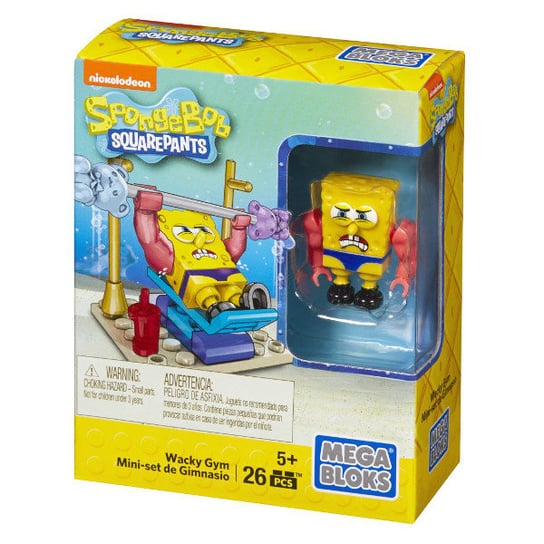 Mega Bloks, Sponge Bob, klocki + figurka Sponge Bob, minizestaw Mega Bloks