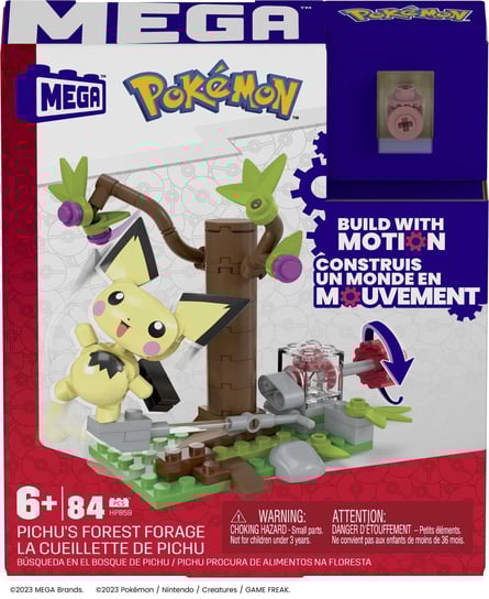 Mega Construx, Klocki konstrukcyjne Pokemon, Leśna przygoda, Pichu, HPB59 Mega