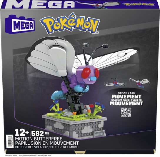 Mega Construx, Klocki konstrukcyjne Pokemon, Motion Butterfree, HKT22 Mega