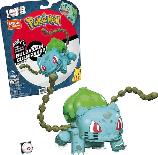 Mega Construx, Zestaw klocków, figurka, Pokemon, Bulbasaur, GVK83 Mega