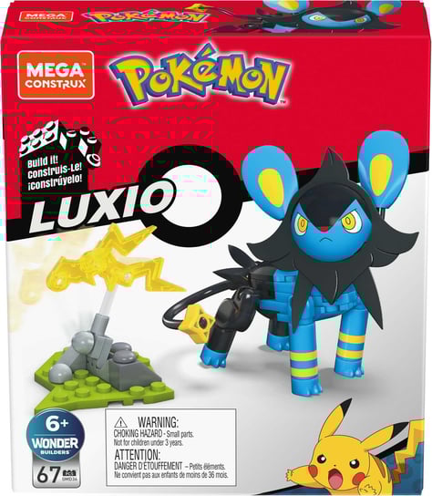 Mega Construx, Zestaw klocków, figurka, Pokemon, Luxio, GMD36 Mega