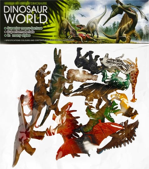 Mega Creative, Dinozaury/dzikie zwierzęta figurki, 15 szt. 461324 Mega Creative